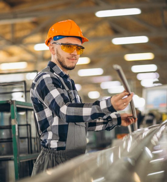 Male worker at a factory